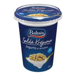 Jogurts saldā krējuma ar graudiem 5% 400g