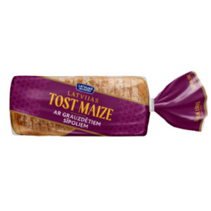 Tostermaize Latvijas Tost maize ar grauzd.sīp. 450g