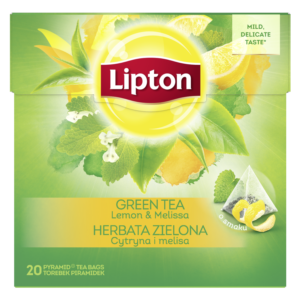 Tēja Lipton Py Lemon Melissa zaļā 20gb 36g