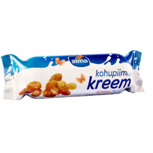 Krēms biezpiena ar rozīnem Alma 300g