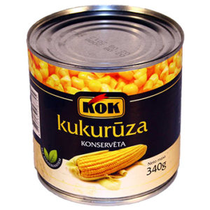 Kukurūza konservēta Kok 340g/285