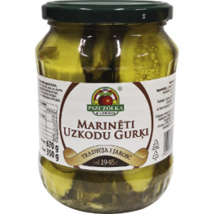 Gurķi marinēti uzkodu 670g/350g