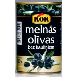 Olīvas melnās b/k Kok 300g/110g