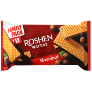 Vafeles Wafers ar riekstu krēma pildījumu Roshen 216g