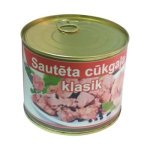 Konservs Sautēta cūkgaļa klassik 525g