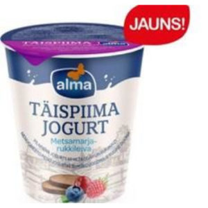 Jogurts pilnpiena Alma ar meža ogām un rupjmaizi 350g       