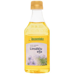 Eļļa Iecavnieks linsēklu auksti spiesta 0.2l