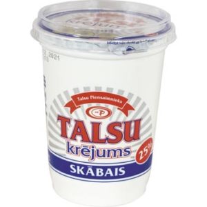 Krējums skābais Talsu 25% 400g