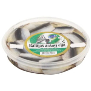 Anšovi baltijas eļļā pikantie 200g/150g