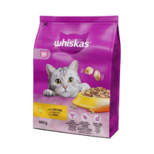 Barība kaķiem Whiskas 7+ ar vistas gaļu senioriem 800g