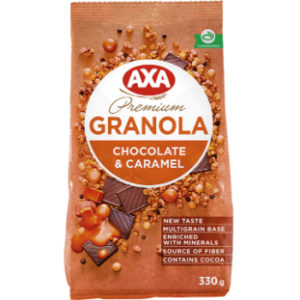 Granola ar šokolādi un karameli AXA 330g