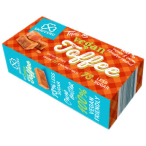 Konfekšu kārba Toffee Skrīveru vegan 160g