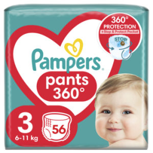 Autiņbiksītes Pampers Pants S3 56gb