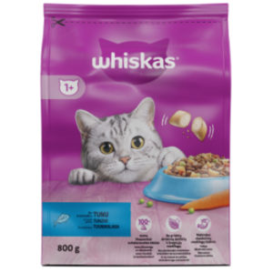 Barība kaķiem Whiskas ar tunci 800g