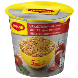 Nūdeles Maggi 5min krēj.-tomātu mērcē 62g