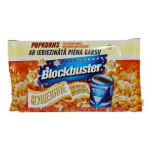 Popkorns mikroviļņu Blockbuster ieb.piens 99g