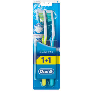 Zobu birstu komplekts Oral B 3D White medium