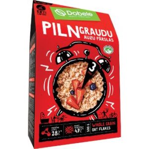 Pārslas auzu pilngraudu kastītē 500g