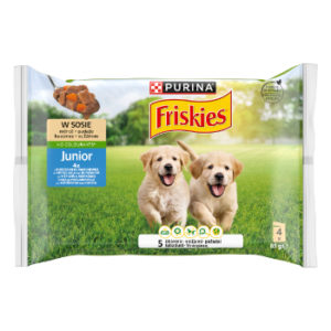 Barība suņiem Friskies Junior 4x85g