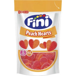 Konfektes želejas Peach hearts Fini 150g