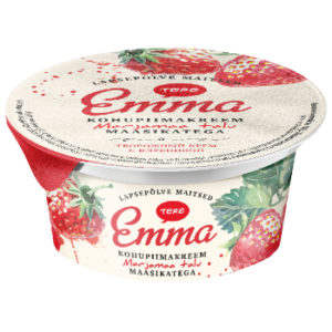 Biezpiena krēms Emma ar zemenēm 150g