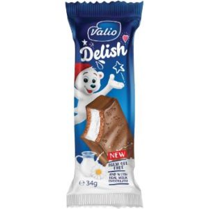 Batoniņš Delish ar piena krēmu piena šokolādes gl. 34g