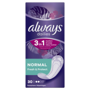 Hig.ieliktnīši Always Liners Normal 0% Perfume 30gb