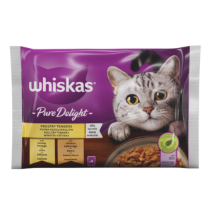 Barība kaķiem Whiskas Mājputnu gaļas izlase 4-paka 4x85g