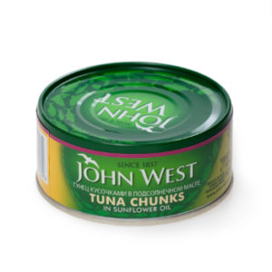 Konservi Tuncis gabaliņos saulespuķu eļļā John West 145g/95g