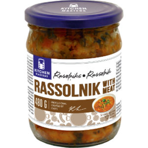 Zupa Rassoļņiks ar gaļu Kitchen Master 480g