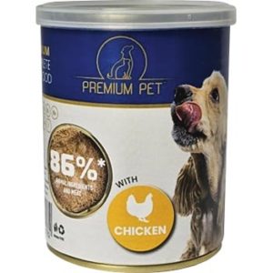 Barība suņiem Premium Pet vistas gaļas pastēte 360g