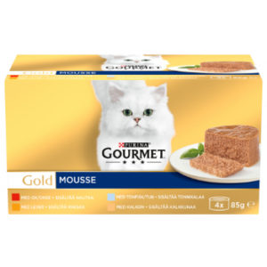 Barība kaķiem Gourmet Gold 4-paka pastete 340g