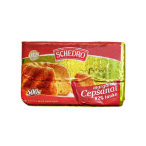 Margarīns Schedro ar sviesta garšu 82% 500g