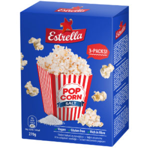 Popkorns Estrella sāļais 270g (3x90g)