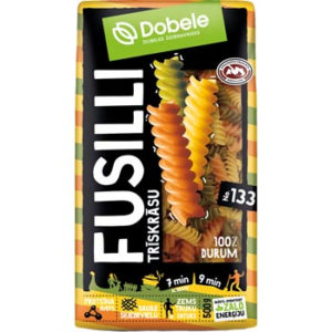 Makaroni trīskr.Durum Fusilli Dobele 500g