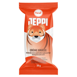 Biezpiena sieriņš JEPPI ar krēma brulē garšas pild. 38g