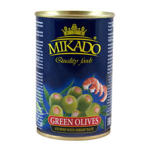 Olīvas zaļās pildītas ar garnelēm Mikado 300ml/90g