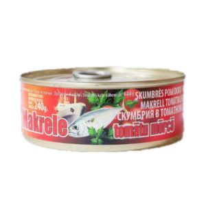 Makrele tomātu mērcē 240g/144g