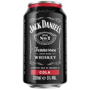 Alk.kokt. Jack Daniels & cola 5% 0.33l