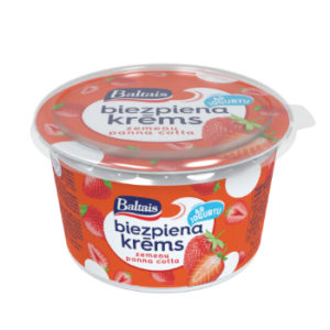 Krēms biezpiena Baltais zemeņu Panna cotta 400g