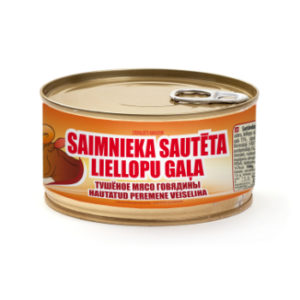 Konservs liellopu gaļa sautēta Saimnieka 325g