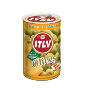 Olīves zaļās pildītas ar siera pastu 314ml