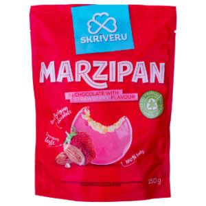 Marcipāns zemeņu šokolādē 150g