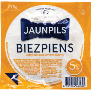 Biezpiens pilnpiena 5% Jaunpils 275g