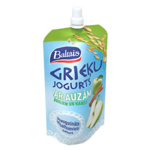 Jogurts grieķu Baltais ar auzām