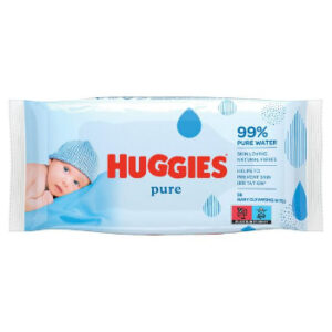 Salvetes mitrās Huggies Pure 56gb