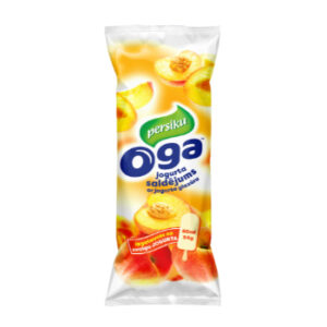 Saldējums Oga jogurta persiku kociņā 80ml/54g