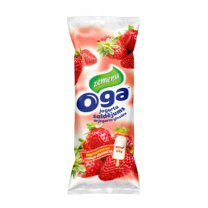 Saldējums Oga jogurta zemeņu kociņā 80ml/54g
