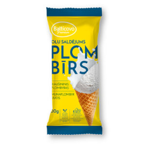 Saldējums Balticovo olu plombīrs konuss 200ml/100g