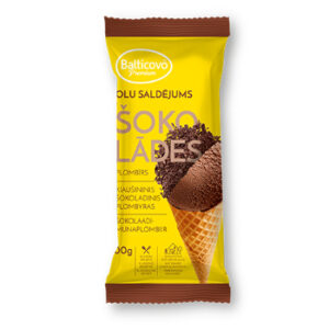 Saldējums Balticovo olu plombīrs šok.konuss 200ml/100g